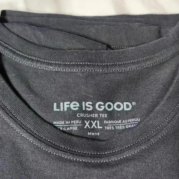 Life is good size xxl mens black t shirt falllllll!!! Pumkins!! - Picture 2 of 7